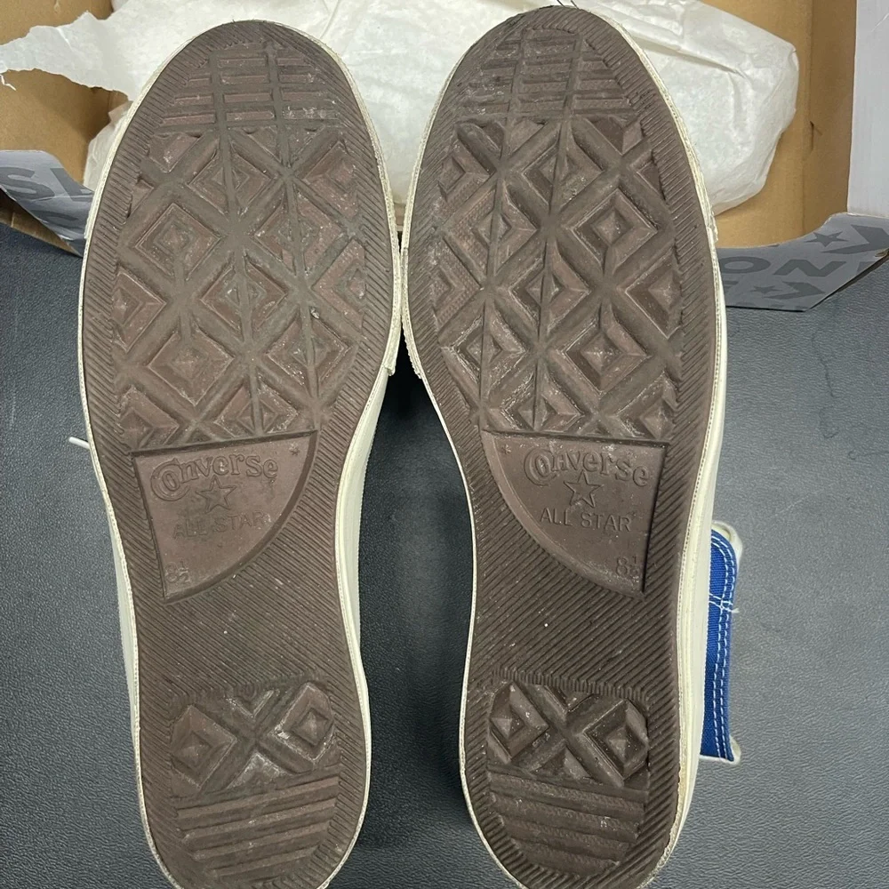 Converse Blue High-Top Kids Sneakers with Eye Design - Picture 4 of 6